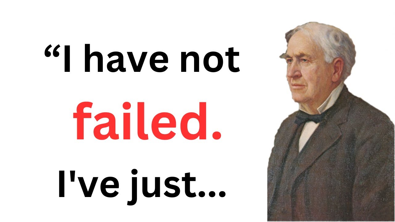 Thomas Edison Quotes. #thomasedisonquotes #quotes