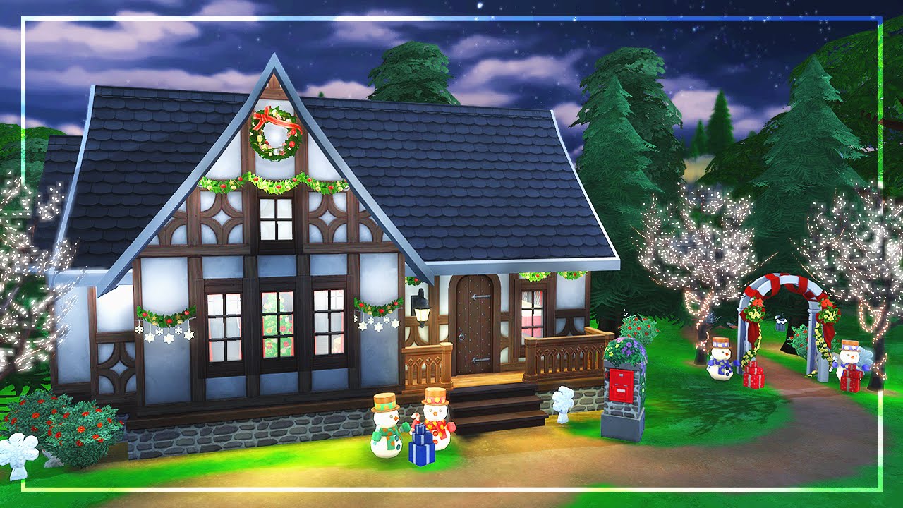 The Sims 4: Speed Build | Christmas Cabin