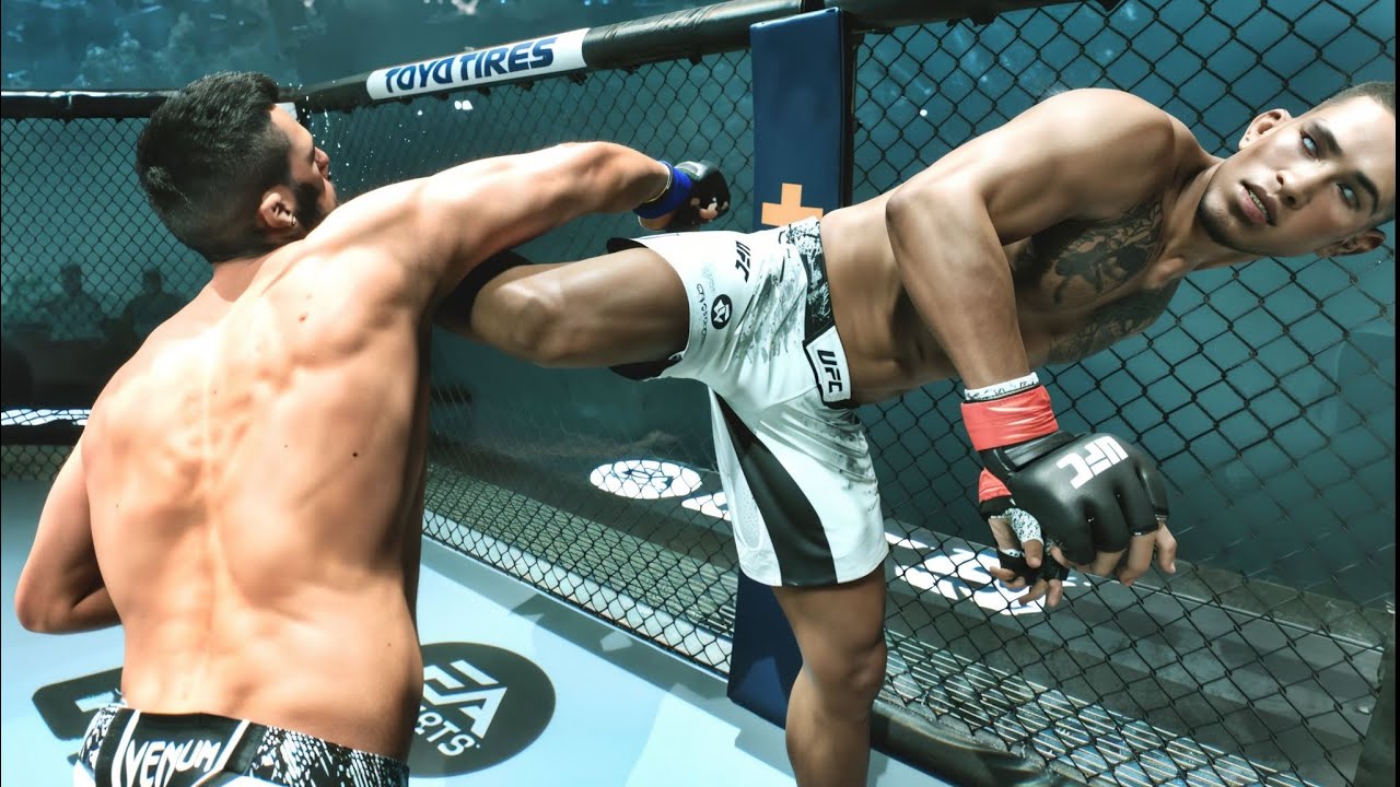 UFC 5 (4K 60FPS) Подборка брутальных нокаутов и нокдаунов №65