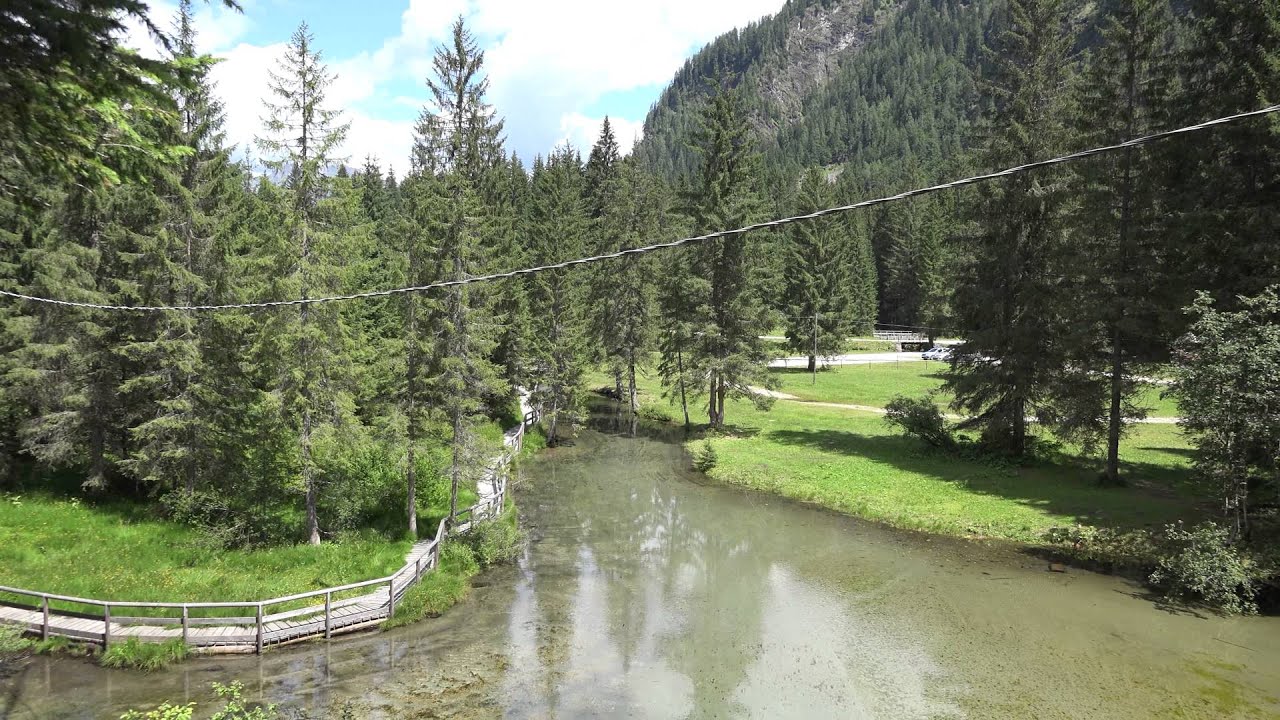 Val di gares cascate e laghetto in 4k ultra hd