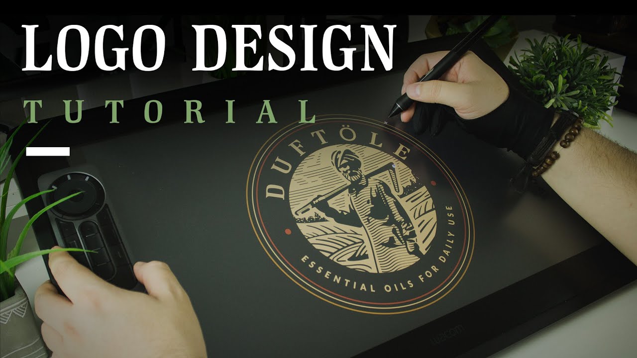 Logo Tutorial | Adobe Illustrator | Wacom Cintiq 22