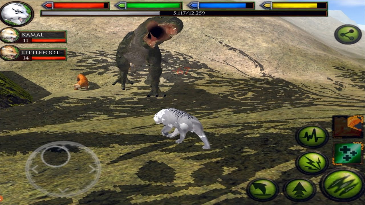 furious  Sabertooth Tiger VS Angry Jurassic World, Ultimate Dinosaur Simulator