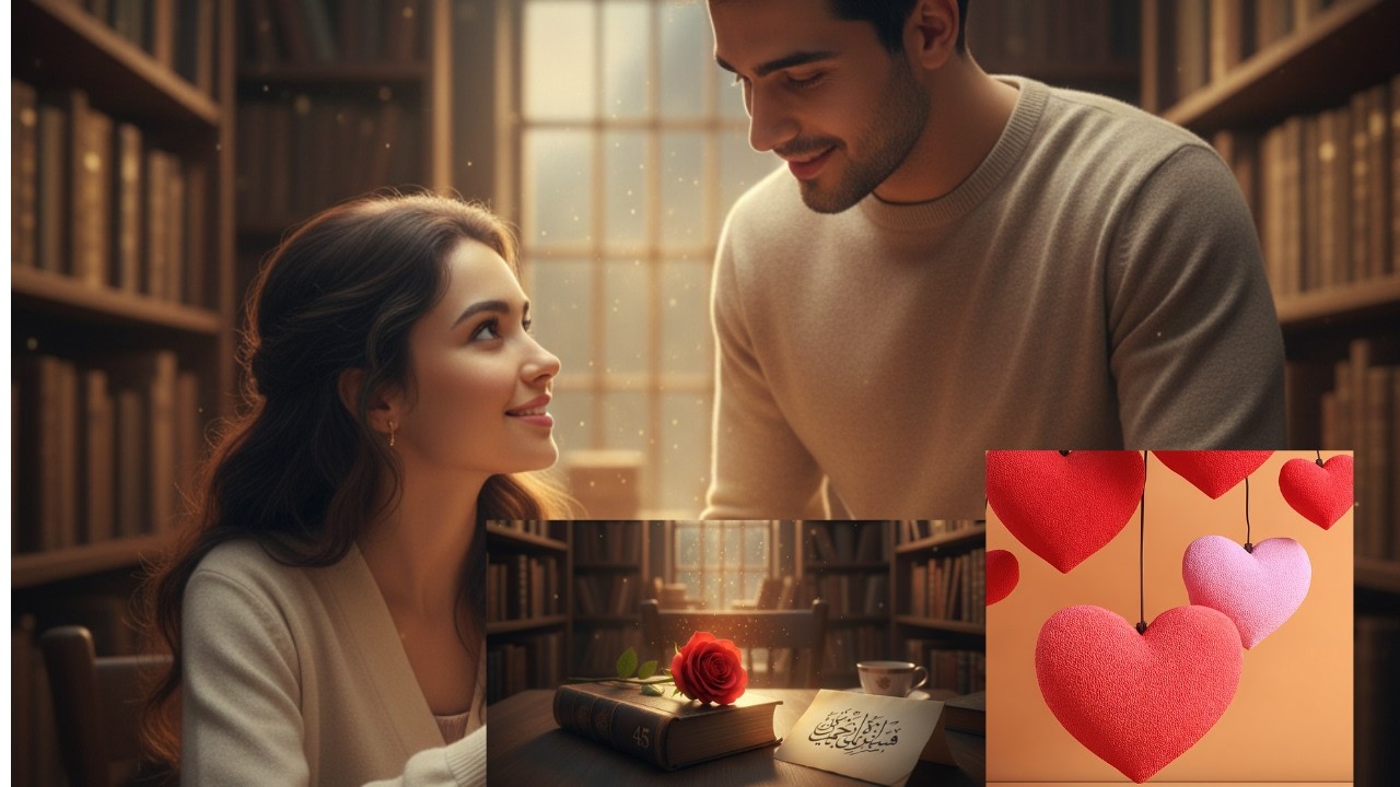 لم يعد يقرأ الكتب.. صار يقرأ وجهها! قصة عشق غير عادية ✨