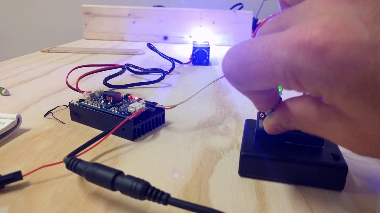 5W 445nm Laser Diode Driven by PWM