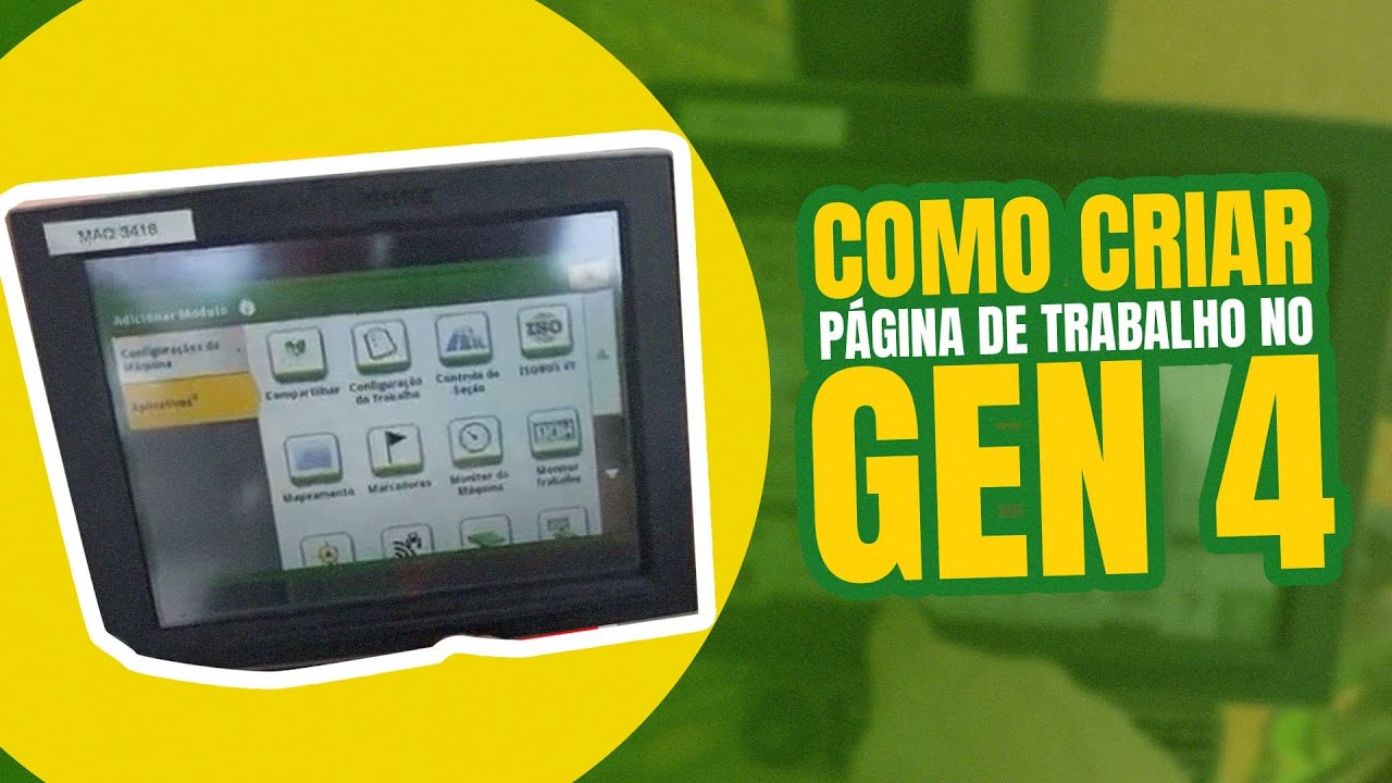 Como criar página de trabalho no monitor GEN4