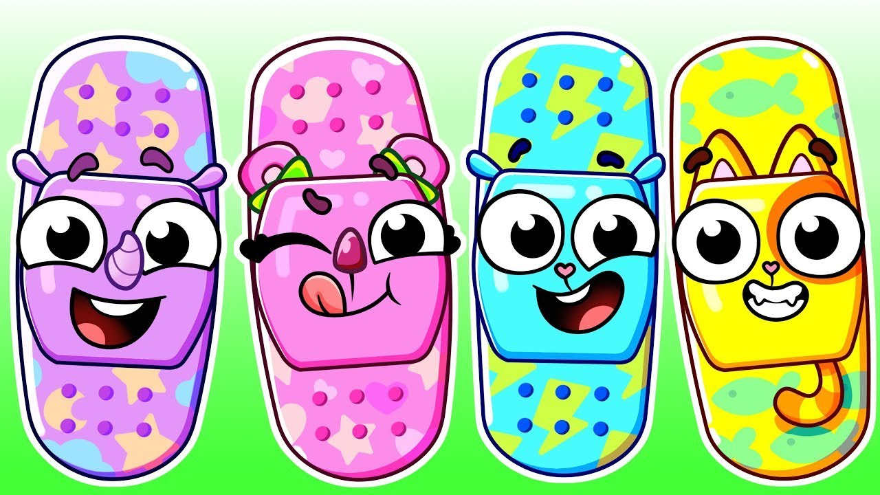 Give Me a Bandage! 🤗 Boo Boo Songs for Kids & Nursery Rhymes | Useful Stories