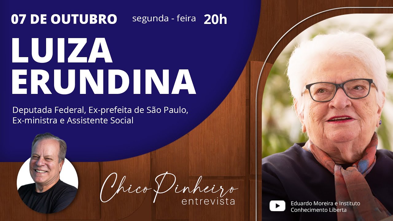 CHICO PINHEIRO ENTREVISTA LUIZA ERUNDINA - 07/10/24
