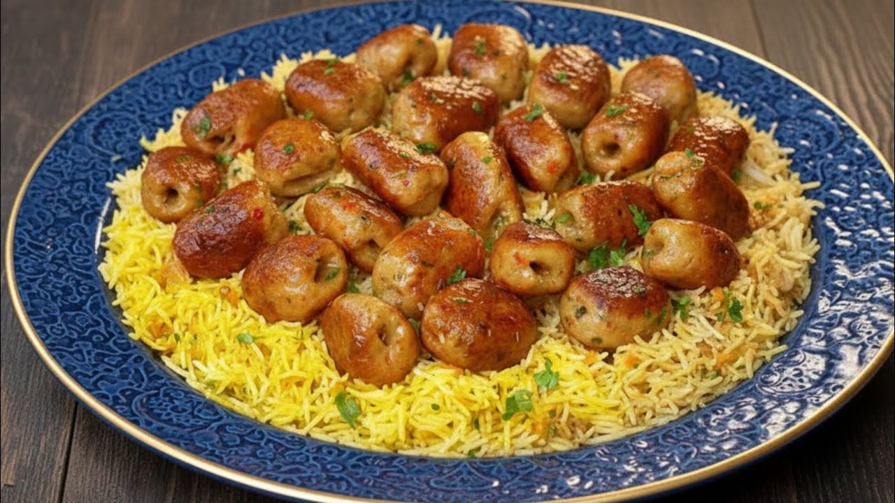 كفته الفراخ(مندى الدجاج) مع الارز البسمتى المبهر!!!وصفه سريعه هتعتمديها فى رمضان👌