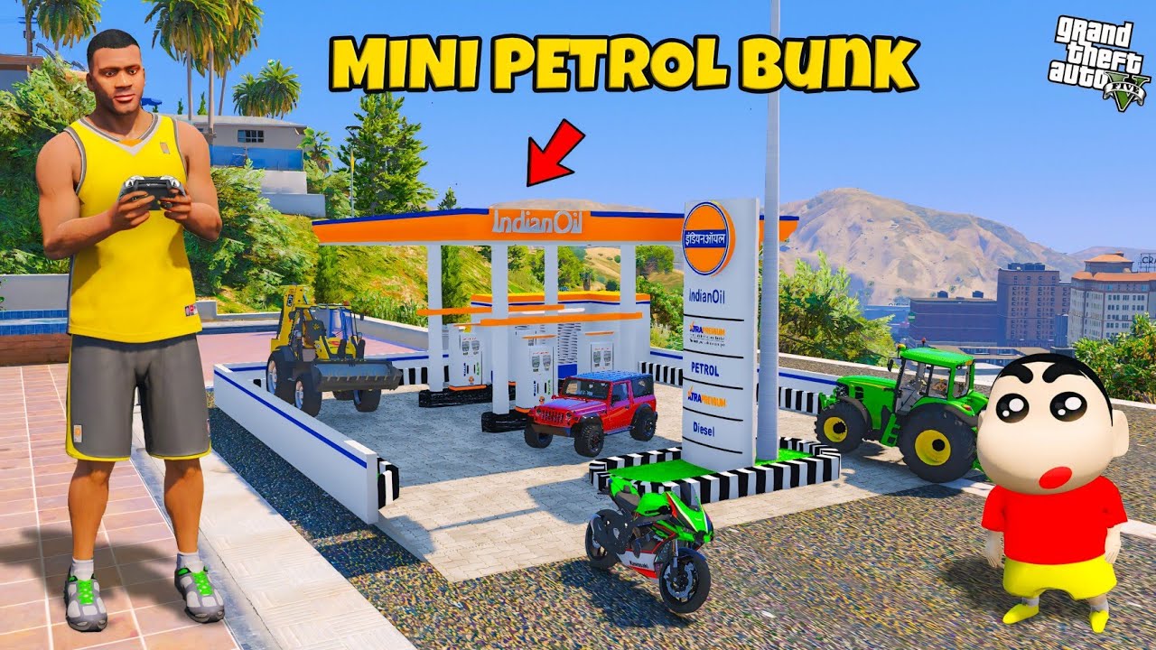 Franklin Buy Mini Petrol Pump And Surprise Shinchan in GTA 5