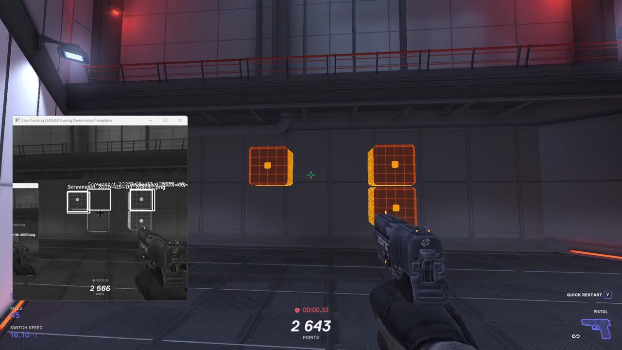 AI Aim Tracking and Shooting in Aim Trainer #aimtraining