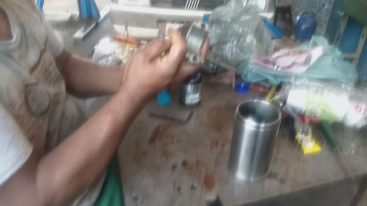 como montar anéis de segmento no Pistão e na camisa do motor b8 diesel