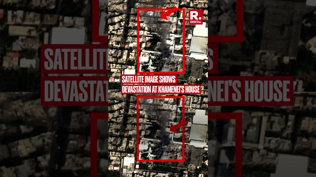 Satellite Image Shows Devastation At Khamenei's House