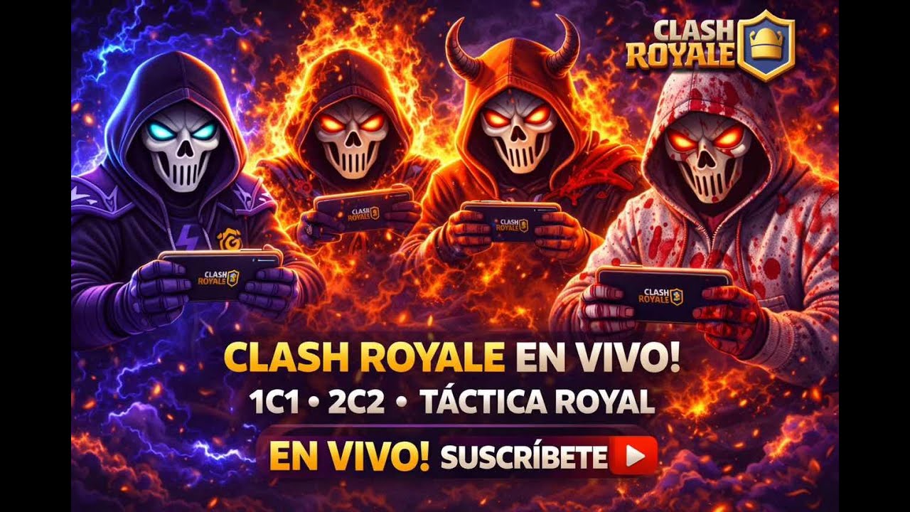 🚨 CLASH ROYALE EN VIVO | MODO CAOS 😈 1c1 • 2c2 • TÁCTICA ROYAL 🔥
