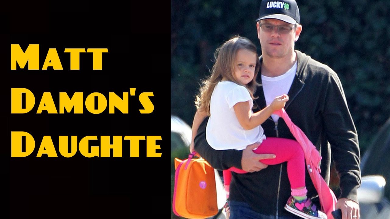 Matt Damon's Daughter 2017 _  Matt Damon's Kids 2017