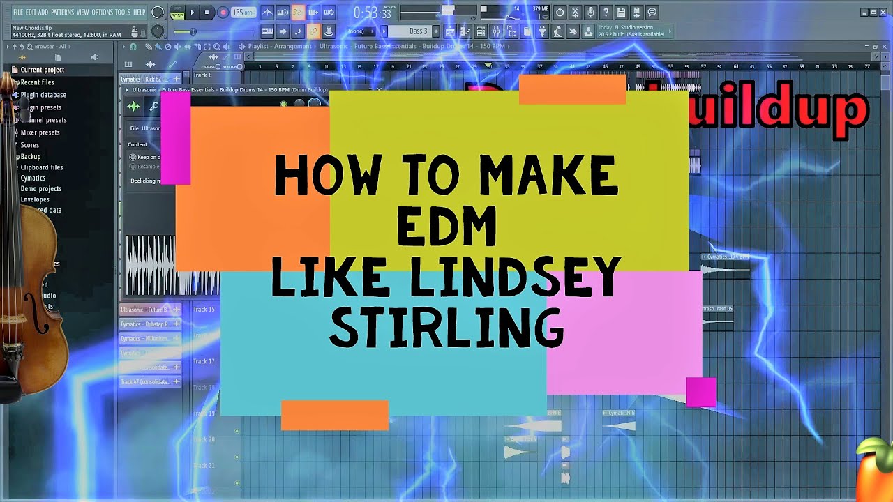 🔥How To Make A EDM Track Like Lindsey Stirling 🎻- FL Studio Beginner Tutorial