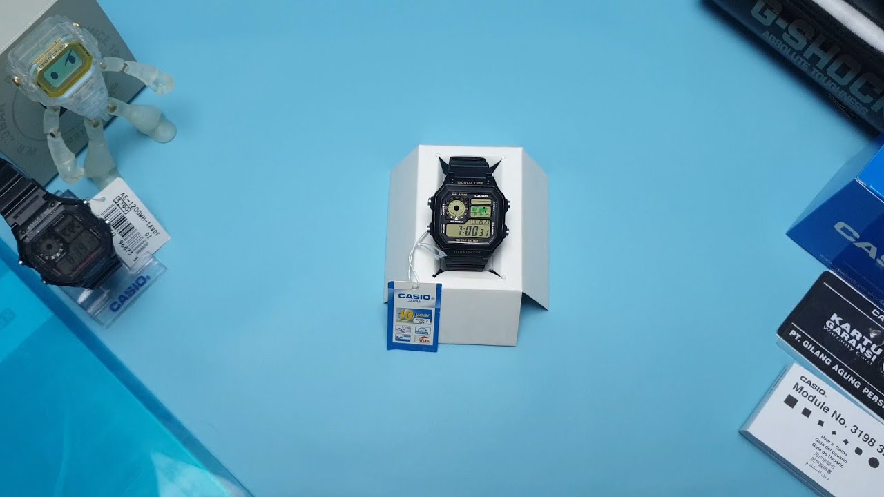 Unboxing & Cara setting CASIO AE-1200WH (indonesia)
