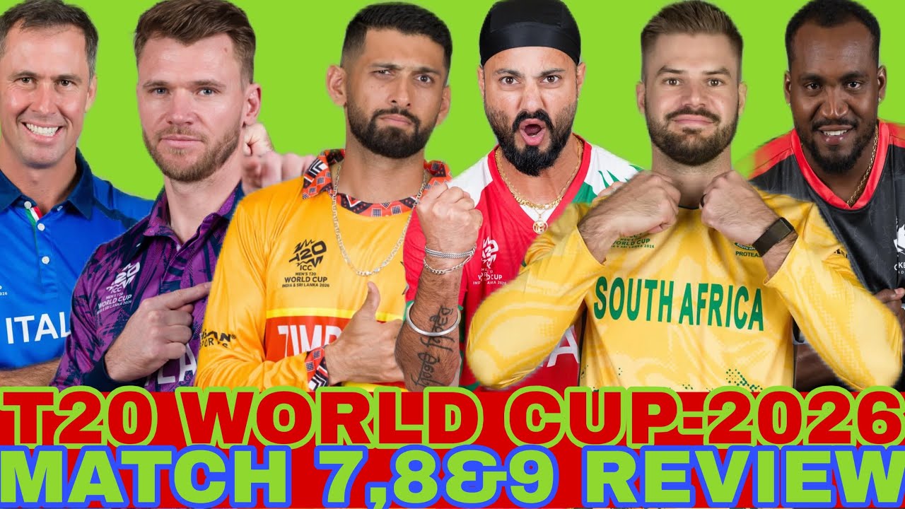 T20 WORLD CUP-2026,DAY 3 REVIEW|SCO vs ITALY|ZIM vs OMAN|SA vs CAN|DOMINATING WINS FOR SA & ZIM|