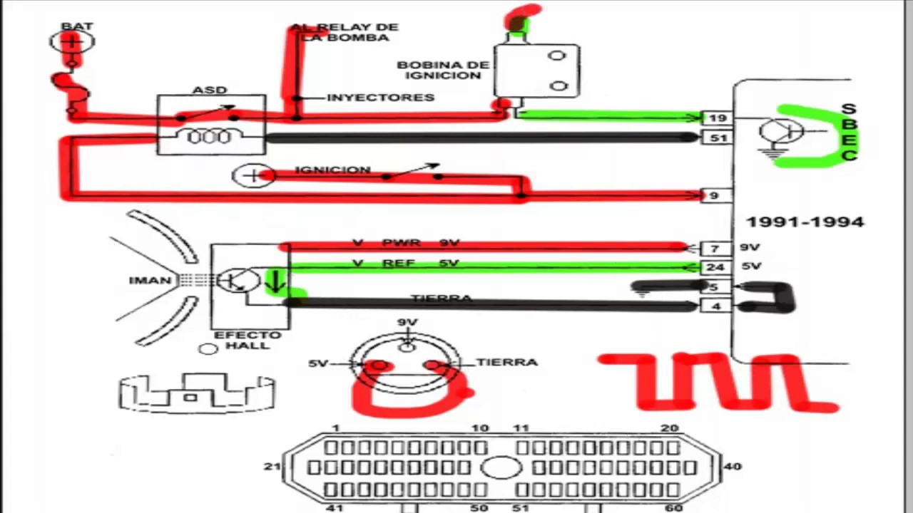 Encendidos electrónicos, sensor efecto hall marca Chrysler