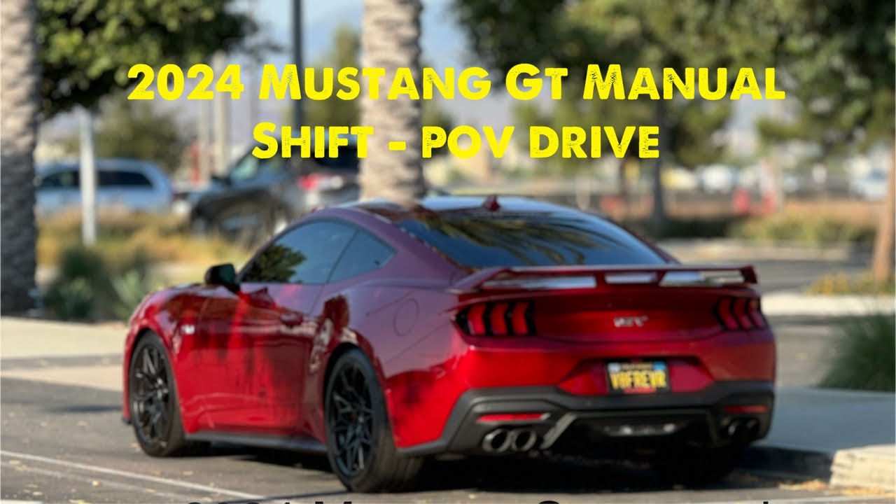 2024 Mustang Gt manual shift POV drive. DJI mic 2