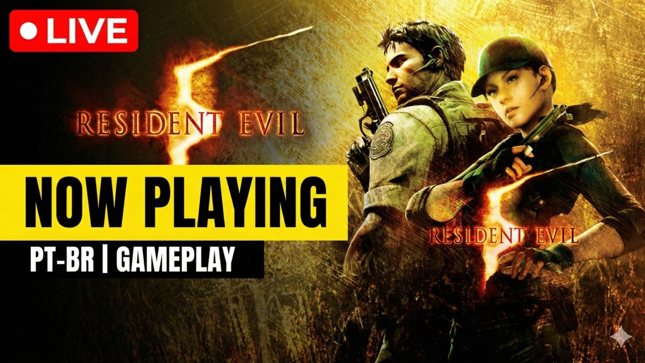O  MELHOR COOP da franquia? Relembrando Resident Evil 5! (Ao Vivo)🎮 - FAÇA UNA DOAÇAO !PIX