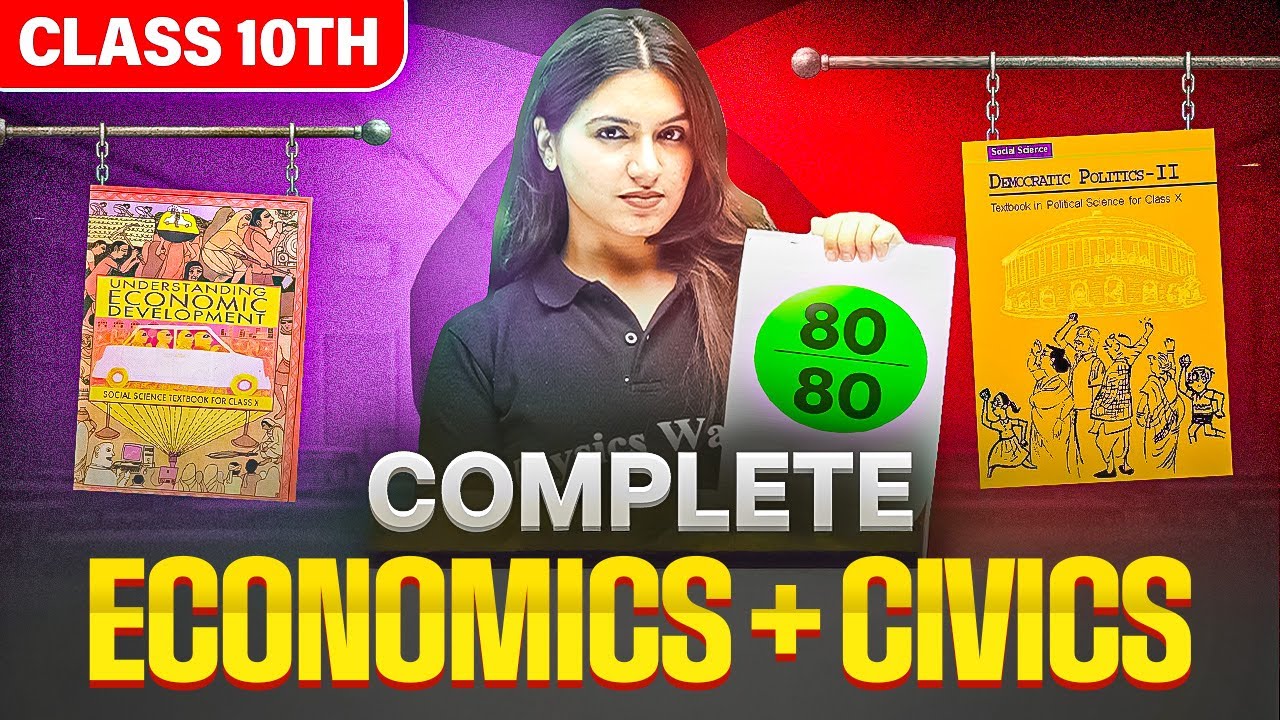 Score 80/80: Complete ECONOMICS + CIVICS in ONE Video🔥 || PhysicsWallah