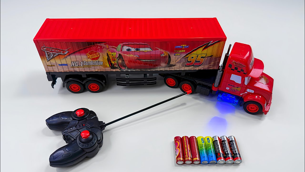 Unboxing city transportation RC trucks,RC Off-road police car,RC Monster Truck,EV Robot dog