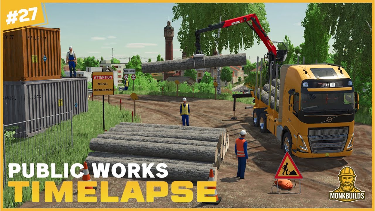 🚧 Перевозка бревен на большие расстояния на Volvo FH16 | Ролевая игра 
