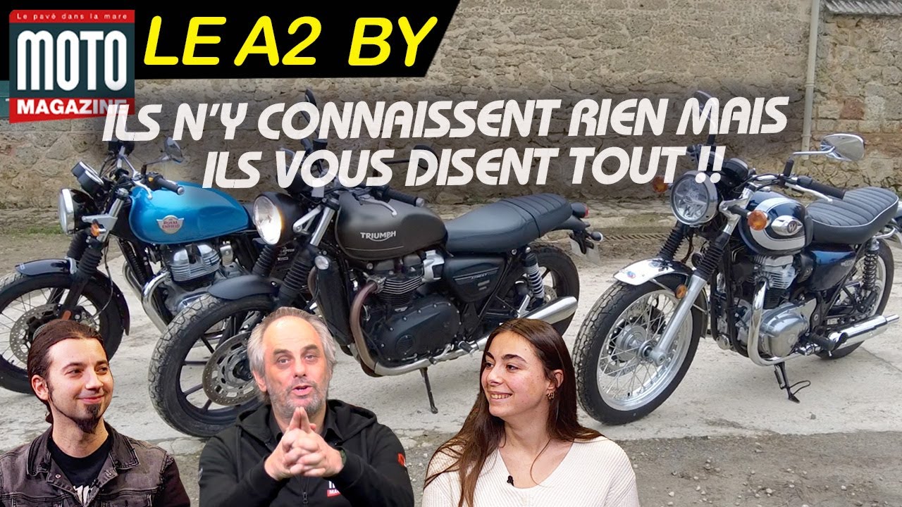 Triumph Street Twin, Royal Enfield Interceptor, Kawasaki W800 для начинающих с правами A2 ► Тест-...