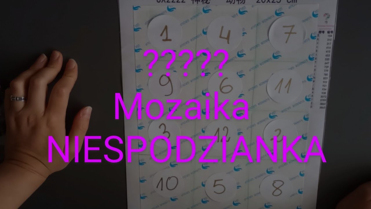 Mozaika diamentowa NIESPODZIANKA 🤩 Co to będzie?🤔 CZĘŚĆ 1