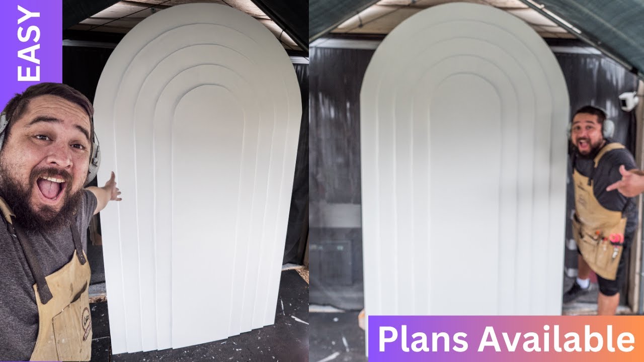 3D Layered Arch Backdrop