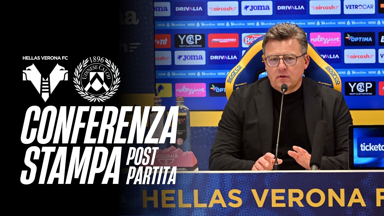 CONFERENZA STAMPA DI MISTER RUNJAIC & SOLET | POST VERONA UDINESE | 26.01.2026