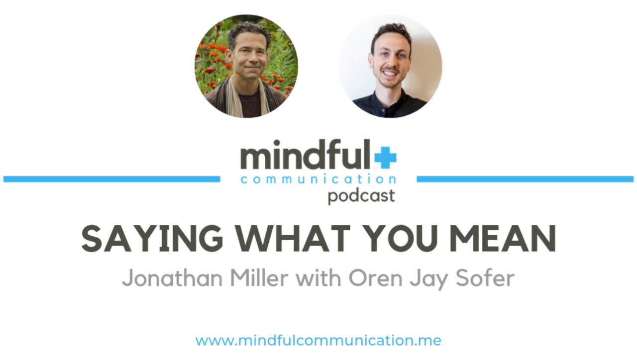 Mindful Communication Podcast - Saying What You Mean with Oren Jay Sofer