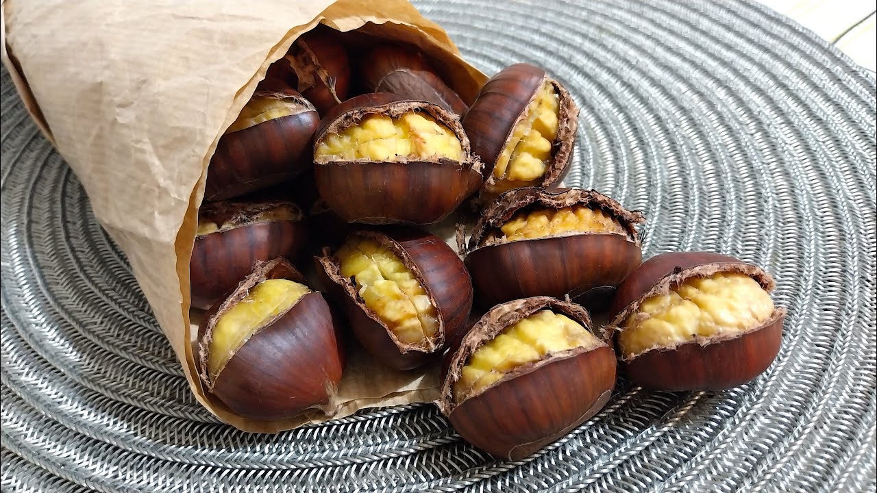 CASTAGNE al FORNO come cuocerle e sbucciarle facilmente 🌰 Ricetta FACILE senza AMMOLLO