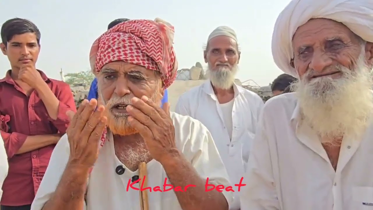 Bulldozer action on a mosque in the Barmer border area, tears well up in the eyes of the villager...