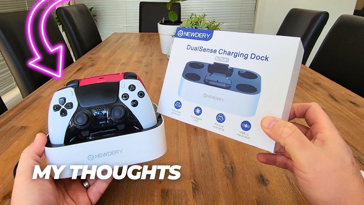 NEWDERY PS5 Controller Charging Station, Dual PS5 Charger Station Fast Charging Dock for PS5 Review