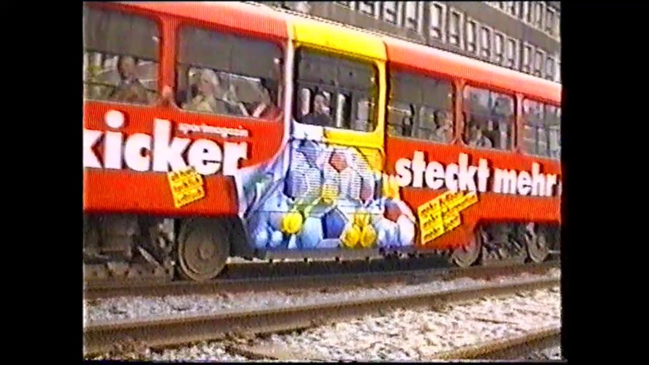 Eingleisiger Betrieb auf der Großenhainer Str. (1990er Jahre)