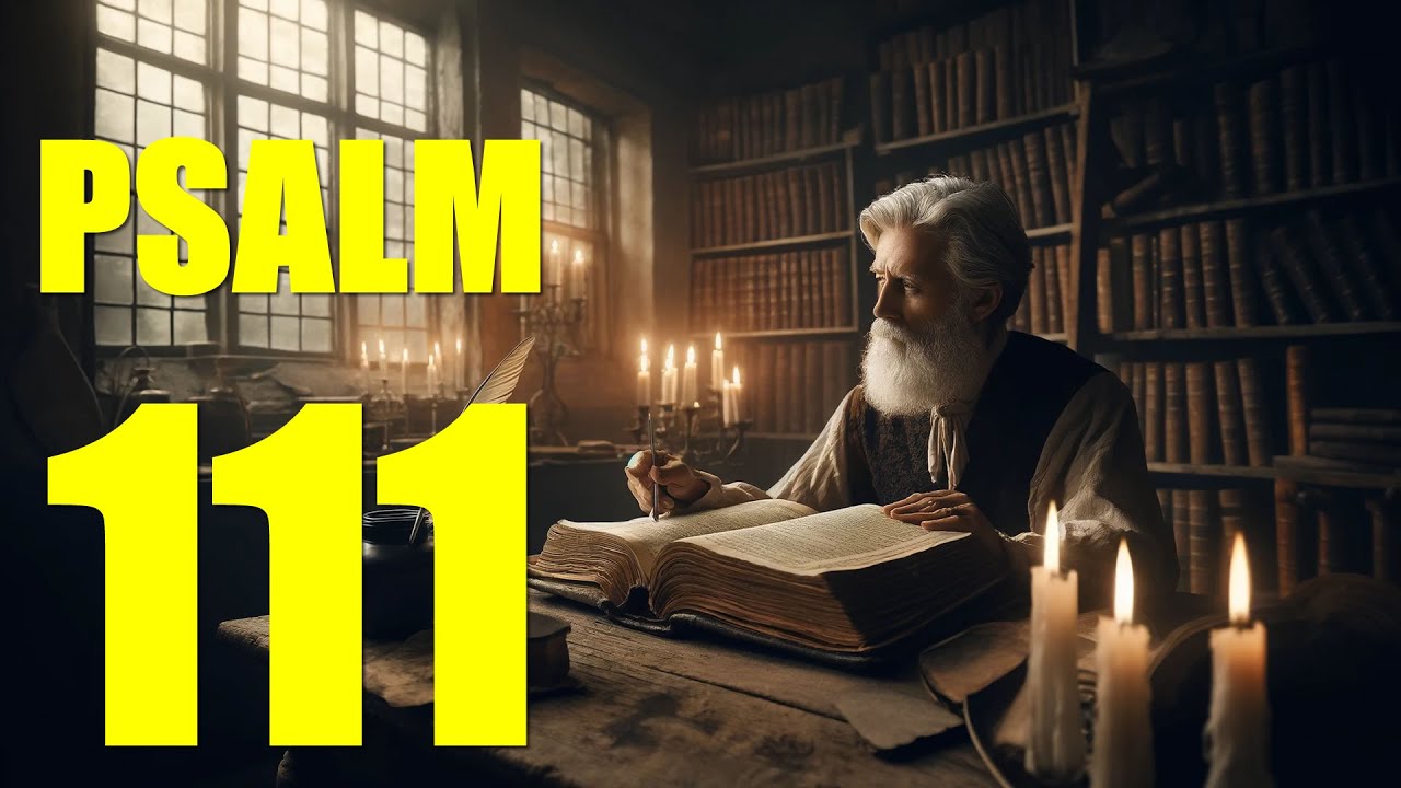 Psalm 111 Reading:  Great Are the Lord's Works (With words - KJV)