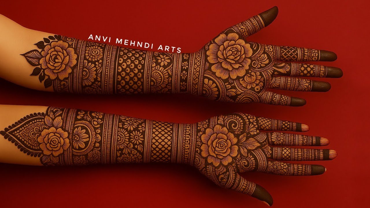 🎥 Bridal Mehndi LIVE | Full Hand Mehndi Design with Tips #shorts #anvimehndiarts