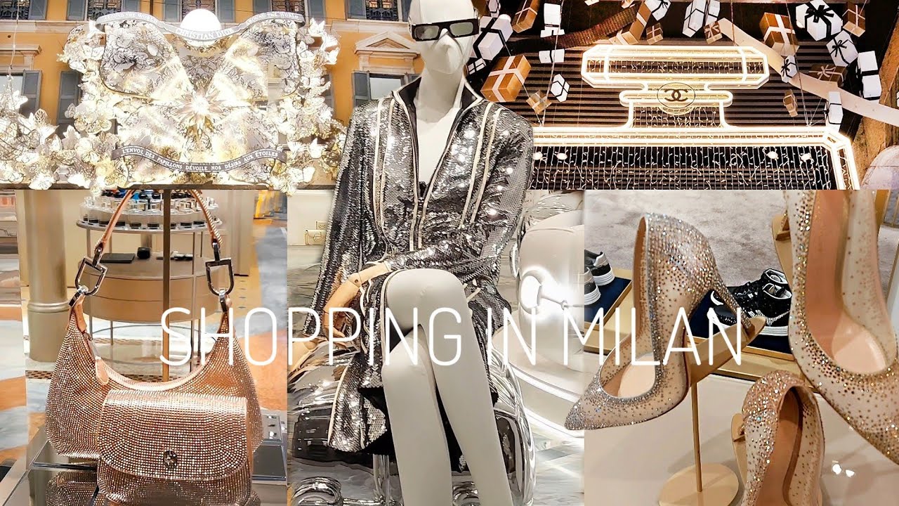 ✨️Shopping in Milan: ARMANI, GUCCI, CHANEL, CARTIER, VALENTINO, D&G, DIOR, LV. Festive LUXURY Vlog.