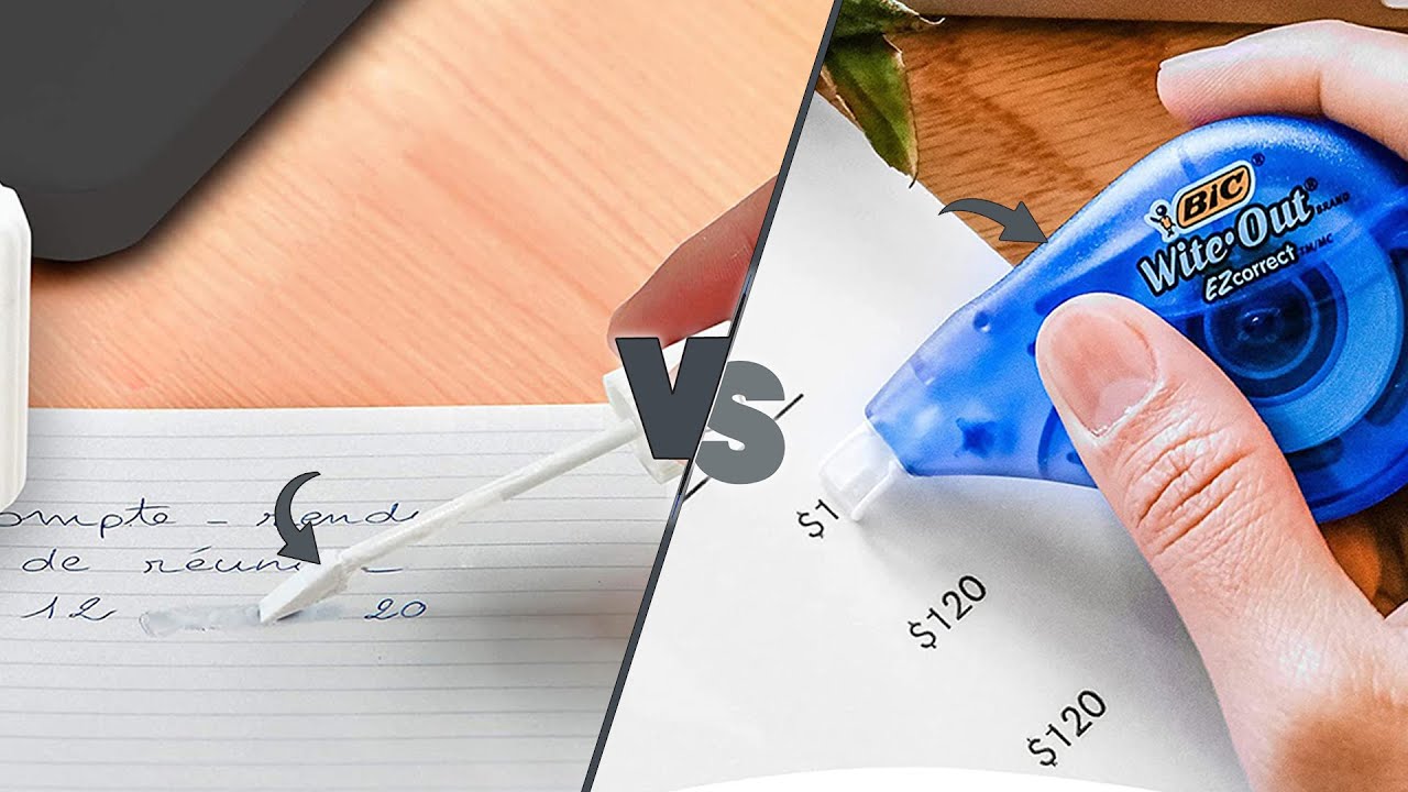 Correction Fluid vs Correction Tape - Which Is Better To Use?