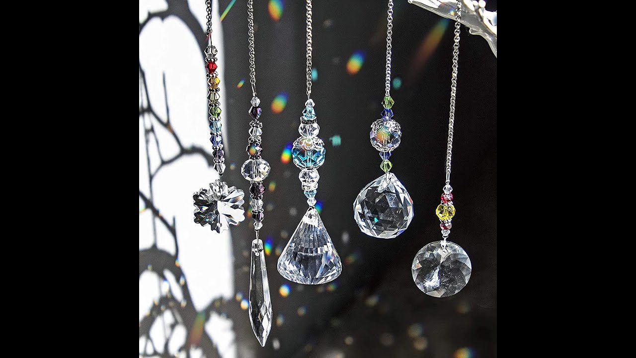 Crystal Sun Catcher Chandelier Suncatchers Prisms Glass Rainbow Maker Chakra Hanging Suncatcher