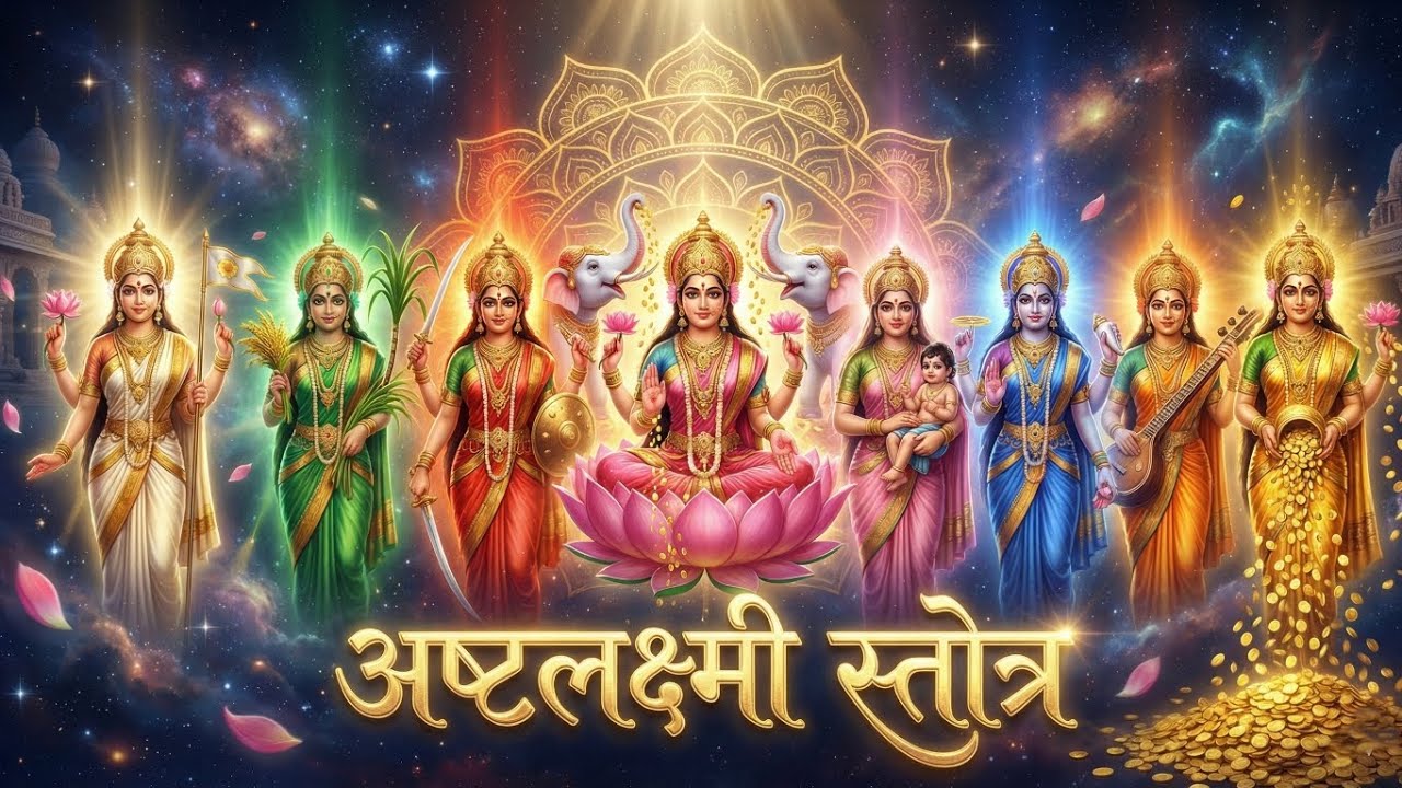 Ashta Lakshmi Stotra 🪔 | Listen Once for Wealth, Peace & Prosperity ✨