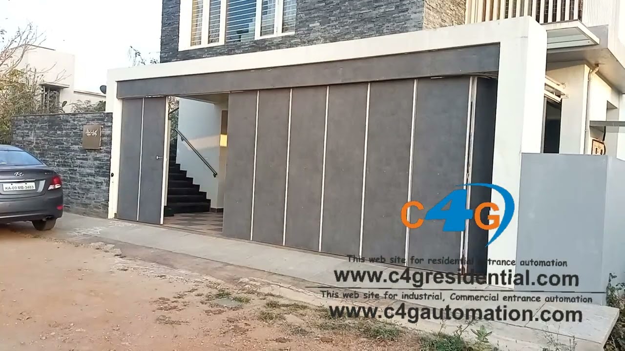 Motorized Folding Garage Door