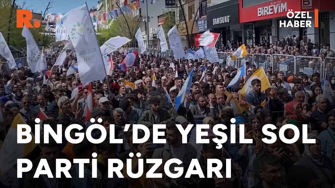 Yeşil Sol Parti'den Bing&ouml;l'de coşkulu miting