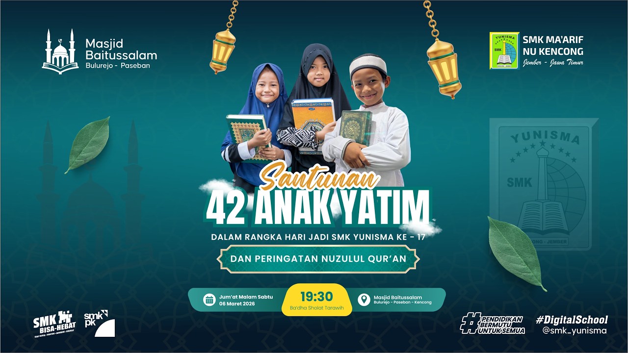 SANTUNAN ANAK YATIM DALAM RANGKA NUZULUL QUR'AN