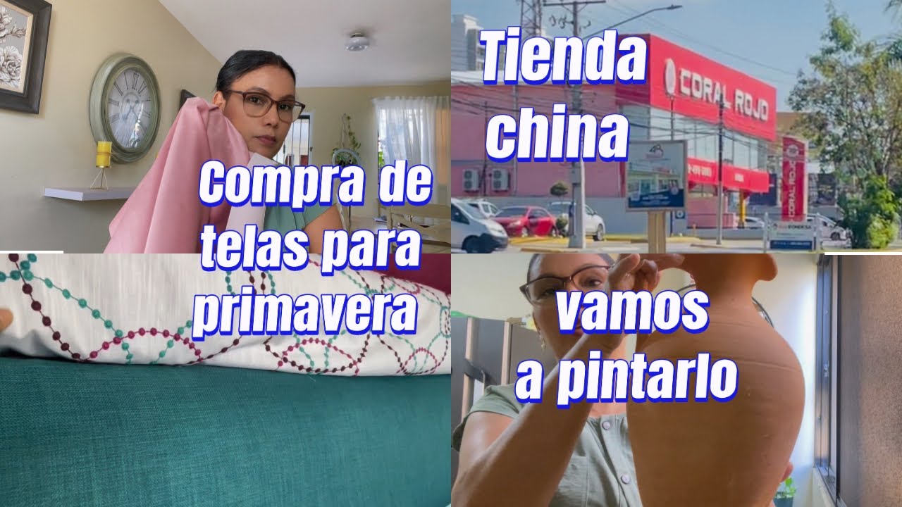 TELA PARA PRIMAVERA/VISITE UNA TIENDA CHINA/VAMOS A PINTAR JARRONES