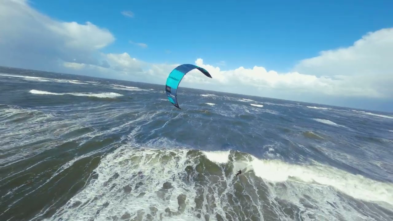 Slingshot kite storm chase by fpv in 4k