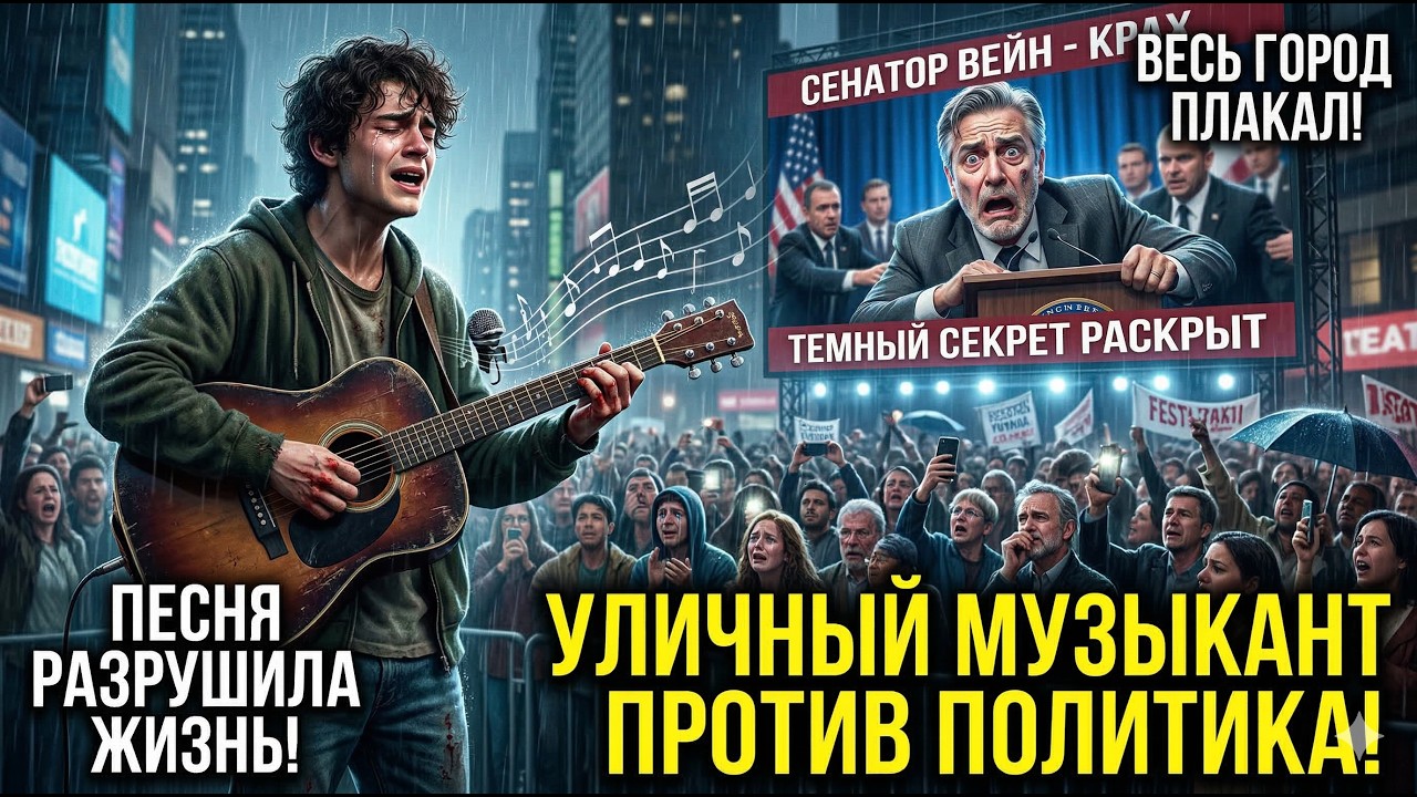 ПЕСНЯ этого уличного музыканта разрушила жизнь известного политика! (Весь город плакал)