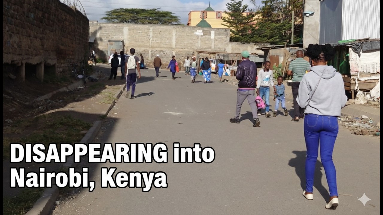Suddenly desolate on Sunday. Mukuru village Nairobi kenya 4K walking tour,