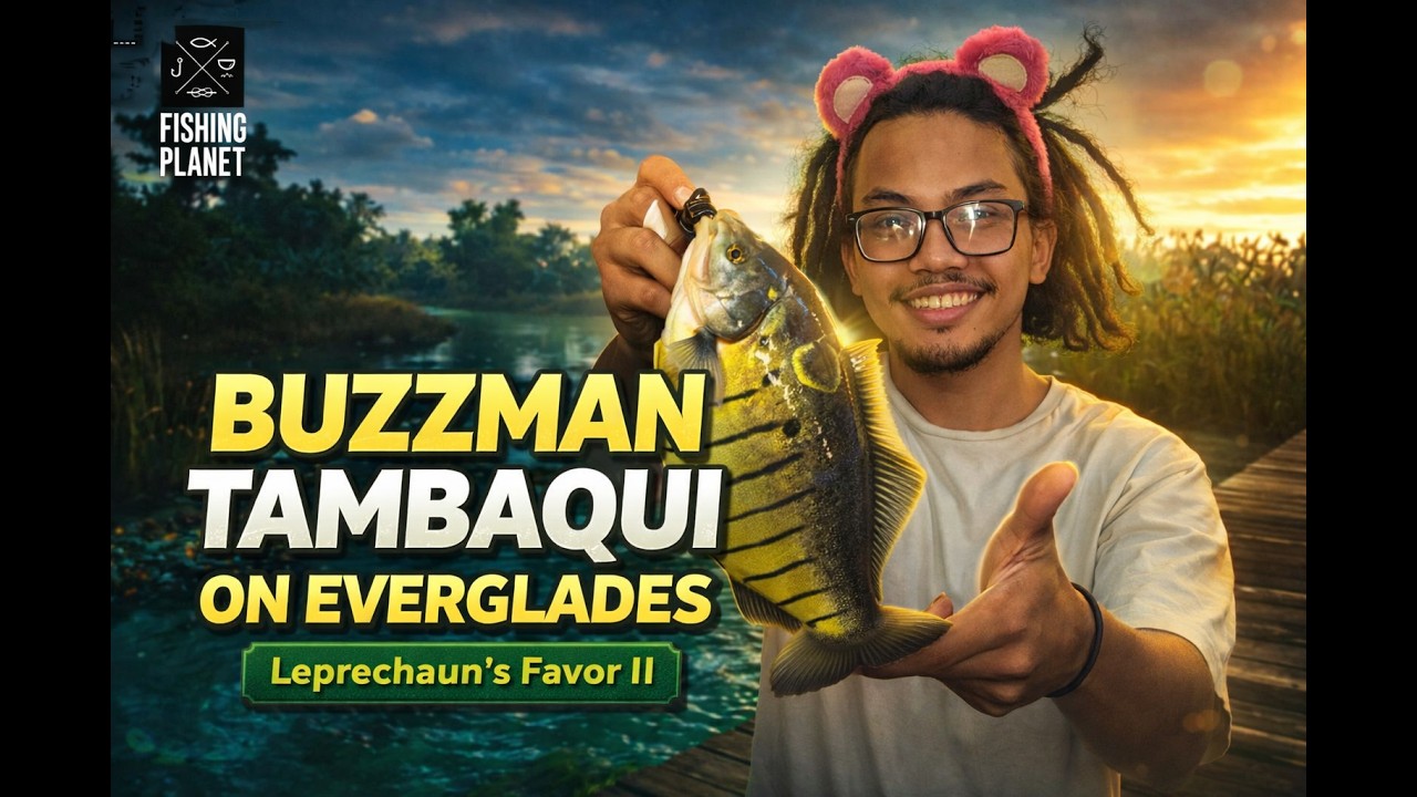 BUZZMAN TAMBAQUI on EVERGLADES! | Leprechaun's Favor II Mission St. Patrick’s Day | Fishing Planet